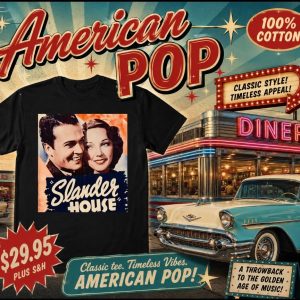 Drama Film Slander House Black Graphic T-Shirt